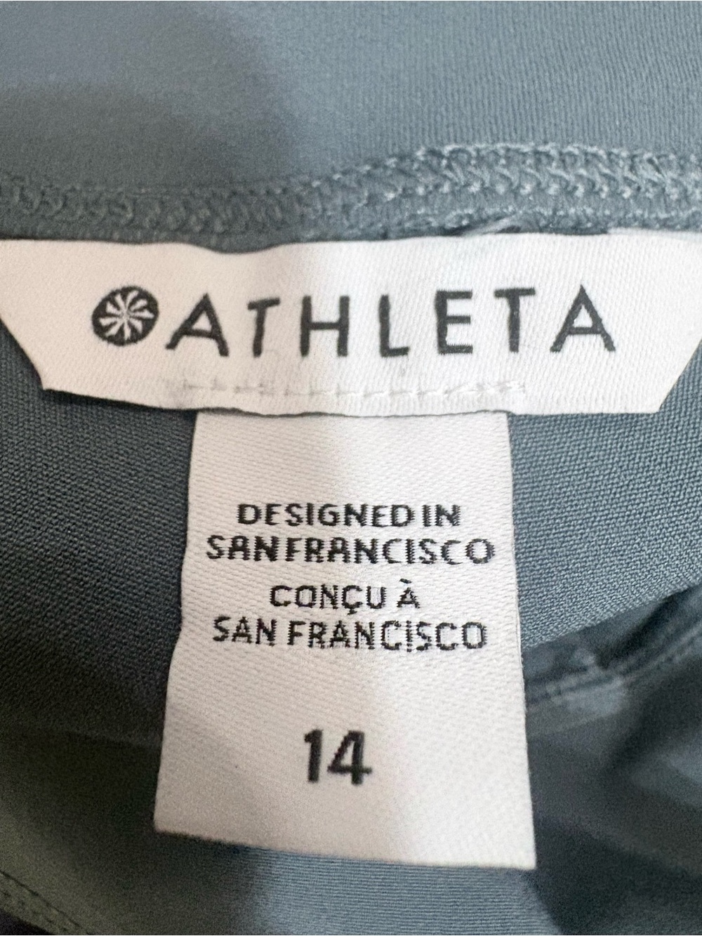 NWT Athleta Endless Pantalon High Rise Pant 14 blue gray 27” inseam - Picture 4 of 9